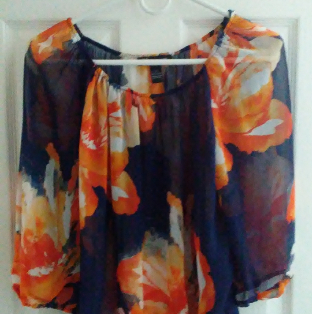 INC Sheer Blouse